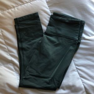 Forest Green High Waisted Legging 90 Degree